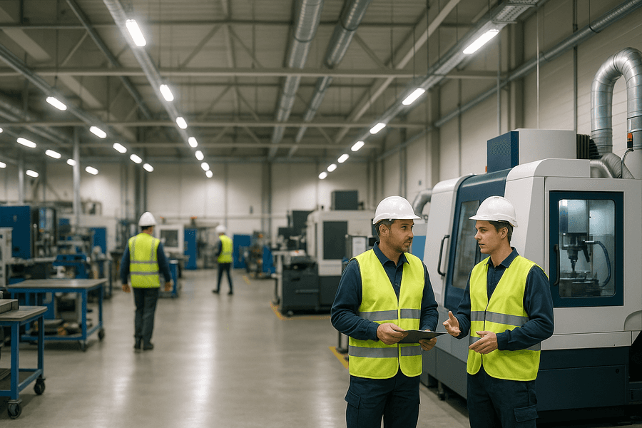 Maximiza la productividad y bienestar en tus espacios industriales con iluminación LED. Ahorra energía, mejora la calidad visual y crea un ambiente seguro y sostenible.